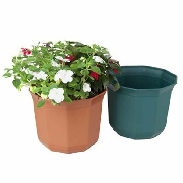 Regent Products 9.5 x 8 in. Decagon Shape Planter with No.6043 No Punched Outhole, 2 Color 23320